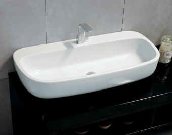 КЕРАМИЧЕСКАЯ РАКОВИНА 100 СМ FLAMINIA MONO 100, BLACK (MN100L)
