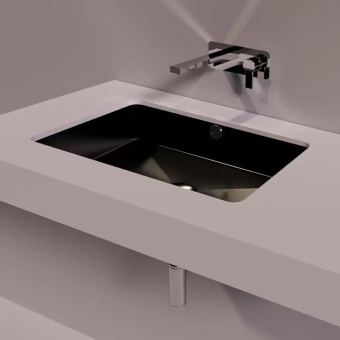 КЕРАМИЧЕСКАЯ РАКОВИНА 55 CМ SIMAS AGILE, GLOSSY BLACK (S 60)