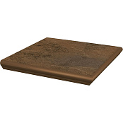 PARADYZ KLINKIER SEMIR BEIGE STOPNICA PROSTA Z KAPINOSEM NAROZNA 33x33