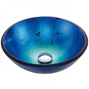 СТЕКЛЯННАЯ РАКОВИНА KRAUS IRRUPTION BLUE (GV-204-12MM)
