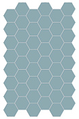 TERRATINTA MAGICA HEXA FLOOR AZURE MIST MATT 140X160