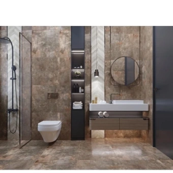 GOLDEN TILE METALLICA КОРИЧНЕВЫЙ 787900 60Х120