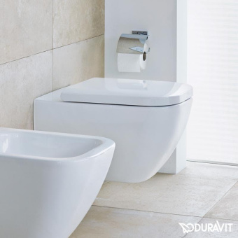 ПОДВЕСНОЙ БЕЗОБОДКОВЫЙ УНИТАЗ DURAVIT RIMLESS HAPPY D.2 (2222090000)