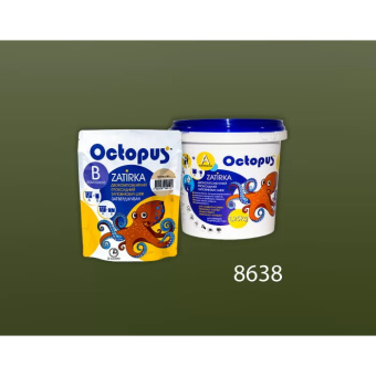 ЭПОКСИДНАЯ ЗАТИРКА OCTOPUS ZATIRKA 2-КОМП. ЦВЕТ ЗЕЛЕНО-ХАКИ 8638 1,25 КГ (8638-1)