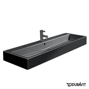 КЕРАМИЧЕСКАЯ РАКОВИНА 120 СМ DURAVIT VERO, ЧЕРНАЯ (0454120827)