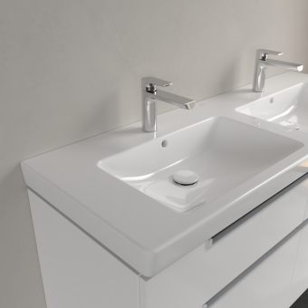 РАКОВИНА 130Х47 VILLEROY&BOCH SUBWAY 2.0, WHITE ALPIN (7175D001)
