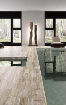 FMG MARMI MAXFINE TRAVERTINO PRELUCIDATO 75X150