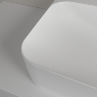 РАКОВИНА НАКЛАДНАЯ 80Х47 VILLEROY&BOCH FINION, STONE WHITE (41688LRW)