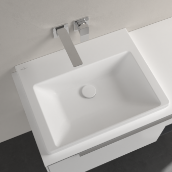 РАКОВИНА 60Х47 VILLEROY&BOCH SUBWAY 3.0, STONE WHITE (4A706FRW)