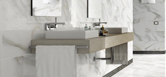 PIEMME VALENTINO MARMI REALI STATUARIO GOLD LEV/RET 60X60