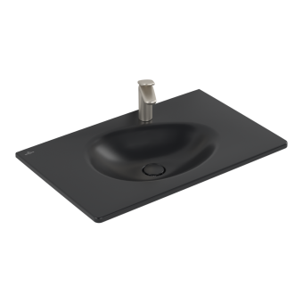 РАКОВИНА ВСТРАИВАЕМАЯ 80Х50 VILLEROY&BOCH ANTAO, PURE BLACK (4A7584R7)