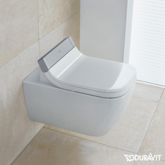 ПОДВЕСНОЙ БЕЗОБОДКОВЫЙ УНИТАЗ DURAVIT RIMLESS HAPPY D.2 SENSOWASH (2550590000)
