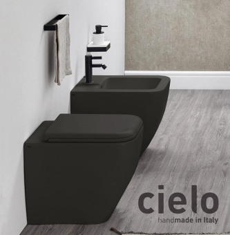 УНИТАЗ НАПОЛЬНЫЙ CIELO SHUI COMFORT, ГРАФИТ (SHCOVA-LV)