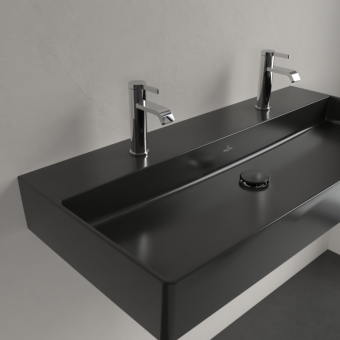 РАКОВИНА ПОДВЕСНАЯ 100Х47 VILLEROY&BOCH MEMENTO 2.0, EBONY (4A221KS5)
