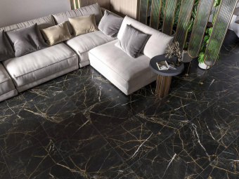 GOLDEN TILE MARMO PERLANERA ЧЕРНЫЙ RECT 60X60