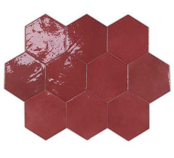 WOW ZELLIGE HEXA WINE 10.8X12.4