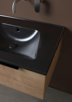 КЕРАМИЧЕСКАЯ РАКОВИНА 122 СМ FLAMINIA BLOOM, ANTRACITE (BM120L)
