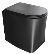 НАПОЛЬНЫЙ БЕЗОБОДКОВЫЙ УНИТАЗ AXA DP, ЧЕРНЫЙ МАТОВЫЙ (8401407)