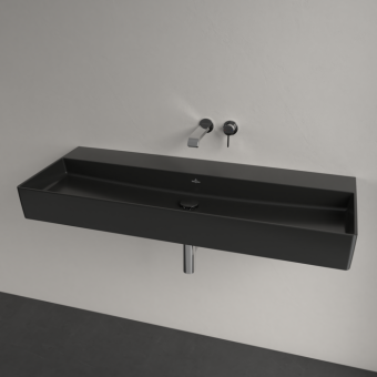 РАКОВИНА ПОДВЕСНАЯ 120Х47 VILLEROY&BOCH MEMENTO 2.0, EBONY (4A22C3S5)