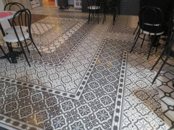 MAINZU CERAMICA ESQUINA FLORENTINE BLACK 20X20X0,9