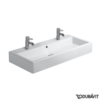 КЕРАМИЧЕСКАЯ РАКОВИНА 100 СМ DURAVIT VERO, БЕЛАЯ (0454100024)