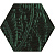 Фото плитки PARADYZ URBAN СOLOURS GREEN INSERTO SZKLANE HEKSAGON 19,8 X17,1 из коллекции PARADYZ URBAN СOLOURS 