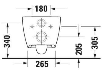 ПОДВЕСНОЙ БЕЗОБОДКОВЫЙ УНИТАЗ DURAVIT RIMLESS VIU, БЕЛЫЙ (2511090000)