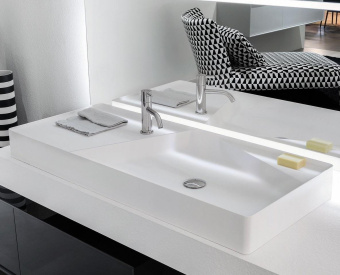 РАКОВИНА НАКЛАДНАЯ 108 СМ ANTONIO LUPI SIMPLO, БЕЛЫЙ (SIMPLO108 BIANCO)