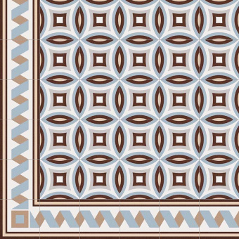VIVES CERAMICA 1900 DORDA CELESTE 20X20X0,8