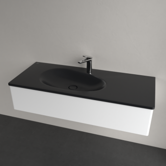 РАКОВИНА ВСТРАИВАЕМАЯ 120Х50 VILLEROY&BOCH ANTAO, PURE BLACK (4A77LBR7)