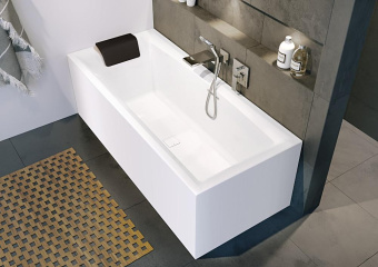 ВАННА АКРИЛОВАЯ RIHO STILL SQUARE PLUG&PLAY 180X80 СМ (B099030005)