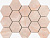 Фото плитки PAMESA CR LUX NOOR PEACH HEXAGONOS 22,5x32,5 из коллекции PAMESA LUX NOOR 