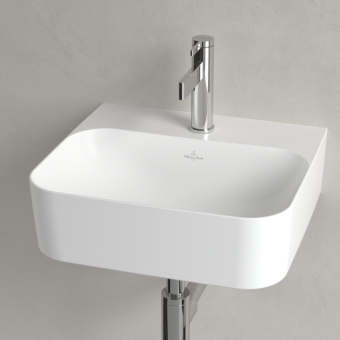 РАКОВИНА ПОДВЕСНАЯ 43Х39 VILLEROY&BOCH FINION, STONE WHITE (436444RW)