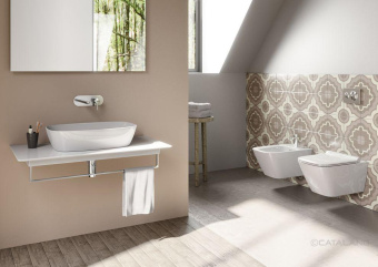 ПОДВЕСНОЙ БЕЗОБОДКОВЫЙ УНИТАЗ CATALANO GREEN NEWFLUSH, BIANCO LUCIDO (1VS55RGR00)