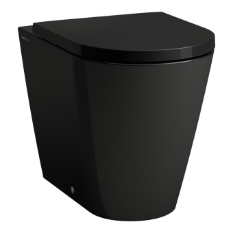 НАПОЛЬНЫЙ БЕЗОБОДКОВЫЙ УНИТАЗ LAUFEN KARTELL, ЧЕРНЫЙ МАТОВЫЙ (H8233377160001)