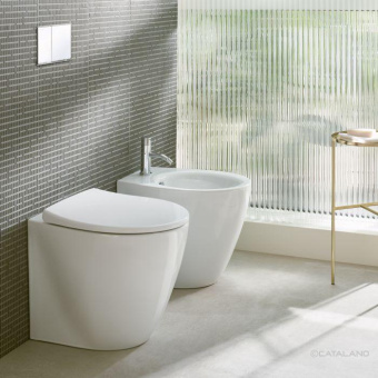 НАПОЛЬНЫЙ БЕЗОБОДКОВЫЙ УНИТАЗ CATALANO ITALY 52 NEWFLUSH, BIANCO LUCIDO (1VP52RIT00)