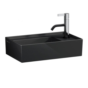 КЕРАМИЧЕСКАЯ РАКОВИНА 46 СМ LAUFEN KARTELL, ЧЕРНЫЙ ГЛЯНЦЕВЫЙ (H8153340201111)
