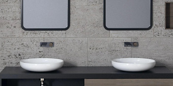 КЕРАМИЧЕСКАЯ РАКОВИНА 45 СМ CIELO SHUI, СЕРЫЙ (SHBA45-BR)