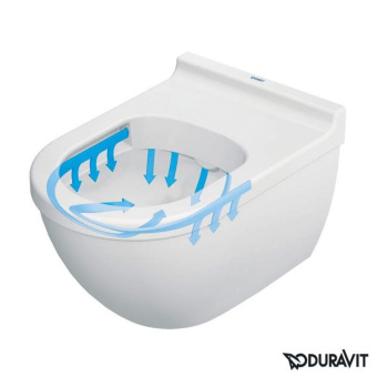 ПОДВЕСНОЙ БЕЗОБОДКОВЫЙ УНИТАЗ DURAVIT RIMLESS VERO AIR (2525090000)