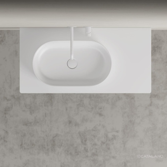 КЕРАМИЧЕСКАЯ РАКОВИНА 50 СМ CATALANO HORIZON, ARGENTO-BIANCO (150AHZBA)