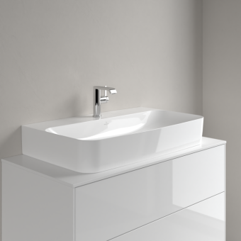 РАКОВИНА НАКЛАДНАЯ 80Х47 VILLEROY&BOCH FINION, WHITE ALPIN (41688CR1)