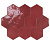 Фото плитки WOW ZELLIGE HEXA WINE 10.8X12.4 из коллекции WOW ZELLIGE HEXA 