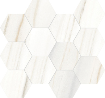 RONDINE CANOVA LASA WHITE MOSAICO ESAGONA 303X350