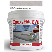 ЭПОКСИДНАЯ ЗАТИРКА LITOKOL EPOXYELITE EVO C.110 2 КОМП. СЕРЫЙ ПЕРЛАМУТР 5 КГ (EEEVOGPR0005)