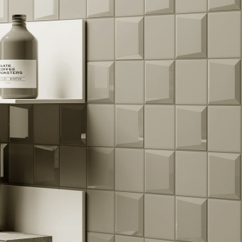 AVA/LA FABBRICA UP LINGOTTO GREY GLOSSY 192033 10X10X1,5