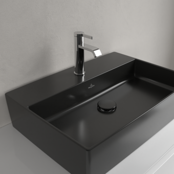 РАКОВИНА НАКЛАДНАЯ 60Х42 VILLEROY&BOCH MEMENTO 2.0, EBONY (4A0761S5)