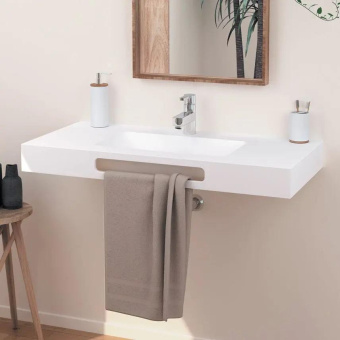 РАКОВИНА ПОДВЕСНАЯ 100Х46 CM SANYCCES CARDIFF MURO, БЕЛЫЙ МАТОВЫЙ (LV30710046101SWM)