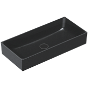 КЕРАМИЧЕСКАЯ РАКОВИНА 75Х35 СМ CATALANO VERSO, NERO SATINATO (17535ZENS)