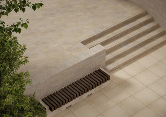 PARADYZ EREMITE CREMA КЛИНКЕРНАЯ ФАСАДНАЯ ПЛИТКА МАТ 40X6,6X1,1