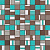 Фото плитки ATLAS CONCORDE DWELL TURQUOISE MOS. MIX 30,5X30,5 из коллекции ATLAS CONCORDE DWELL 